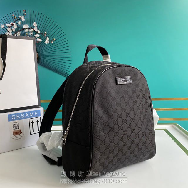Gucci古馳包包 G家新款雙肩包 449906 古奇啡布男士雙肩後背包 gdj1456